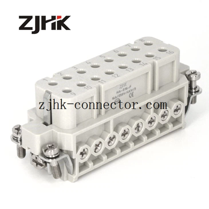 16 PIN-skrueindsatser Heavy Duty Wire-stik